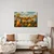 Slika jesensko mesto med drevesi - 120x80