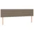 Vidaxl LED posteljno vzglavje taupe 180x5x78/88 cm blago