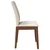 Vidaxl Jedilni stoli z blazinami 2 kosa Brown Solid Wood Rubber