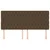 Vidaxl Vzglavje postelje temno rjavo 200x7x118/128 cm blago