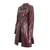 Ženski plašč DEVIL FASHION - Irregular - RED - CT21302