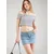 ABOUT YOU Top Jana  modra / off-bela