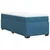 Vidaxl Box spring postelja z vzmetnico temno moder 90x190 cm žamet