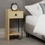 Hanah Home Noćni ormarić Sirius 32x61x30cm Hrast