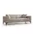 Atelier del Sofa Trosed na razvlačenje Horizon 95x43x173cm Svetlobraon