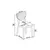 HANAH HOME Set stolica (4 komada) Arfe Cream White