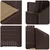 Vidaxl Vrtni jedilni stoli 2 szt. Rjava in taupe PP