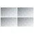 Stepenica Pravokutni 4 pcs Srebrno 70 x 40 cm Aluminij