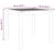 3-dijelni vrtni blagovaonski set 85x85x74 cm od masivnog bagremovog drva