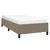 Vidaxl Posteljni okvir brez vzmetnice taupe 100x200 cm blago