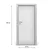 tulup.si Tapete na vratih Zid 85x205 cm