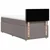 vidaXL Box spring postelja z vzmetnico taupe 90x200 cm blago