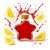 shumee 5x stekleni kozarec STAR 280 ml za vinski sirup darilo