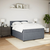 vidaXL Box spring postelja z vzmetnico temno siva 160x200 cm žamet