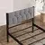 Hanah Home Ram za krevet Stil, 100x200 cm,Sivi