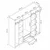 Hanah Home ormar sa ogledalom Lorin 21002, 214 cm, Beyrut