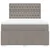 Vidaxl Box spring postelja z vzmetnico taupe 160x200 cm blago