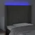 LED uzglavlje tamnosivo 83x16x118/128 cm baršunasto