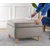 Atelier del Sofa Tabure Roscen, 63x43x63cm, Svetlosivi