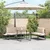 Vidaxl Vrtna miza Rjava 100 x 55 x 70 cm les