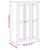 Ormar od borovine s 3 vrata bijeli 118 x 50 x 171,5 cm Panama