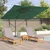 Roma Suncobran Zelena 286 x 284 x 265 cm Aluminij i poliester