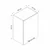 Hanah Home kuhinjski element Minar 8006, 50 cm, beli