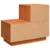 Noćni ormar 2 pcs Vosak smeđa 60 x 34 x 51 cm Konstruirano drvo