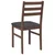 Vidaxl Jedilni stoli z blazinami 2 kosa Brown Solid Wood Rubber