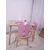 HANAH HOME Dečiji sto i stolica Bunny One Chair Set Pink Brown