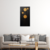 Canvas Slika na platnu Zlatni krugovi III, 40x80cm, Sa ramom, Beli