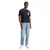 TOM TAILOR DENIM Majica mornarska/pegasto siva