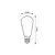 RABALUX LED vlakno filament providno