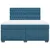 Vidaxl Box spring postelja z vzmetnico modra 180x200 cm žamet