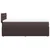 vidaXL vidaXL Box spring postelja z vzmetnico temno rjava 80x200 cm blago, (21311005)