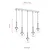 Opviq Luster AV-1781-5EY, 90 cm, 5xE27 s