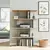 Hanah Home Harmon Oak Anthracite Polica za knjige 90x25x127.4cm, Bež siva