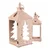 Autronic Svetilka Wooden lantern - conifer pattern, price for a set of 2 pieces (DA220)