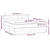 Vidaxl Box spring postelja z vzmetnico LED krem 160x200 cm blago
