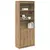 Visoka komoda artisan hrast 70x35x180 cm od konstruiranog drva