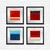 Wallity Uokvirena slika CAM1857244468, 32x32 cm, 4 dijela
