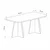 Hanah Home klub sto Mantar 18700, 90 cm, travertin