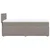Vidaxl Box spring postelja z vzmetnico taupe 100x200 cm blago