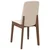Vidaxl Jedilni stoli z blazinami 2 kosa Brown Solid Wood Rubber
