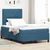 LED Box Spring Krevet Tamno plava 120 x 200 cm Baršun
