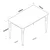 Hanah Home Trpezarijski sto 120x73,8x70cm Orah