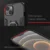 Torbica Cube Ring za iPhone 15 Plus 6.7 crna