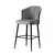 Hanah Home Set 4 barske stolice Rubi Sivo-Crni