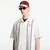 Srajca Fred Perry Placement Print Revere Shirt Ecru M