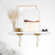 Hanah Home Zidna polica Lierre, 99x22 cm,Bela